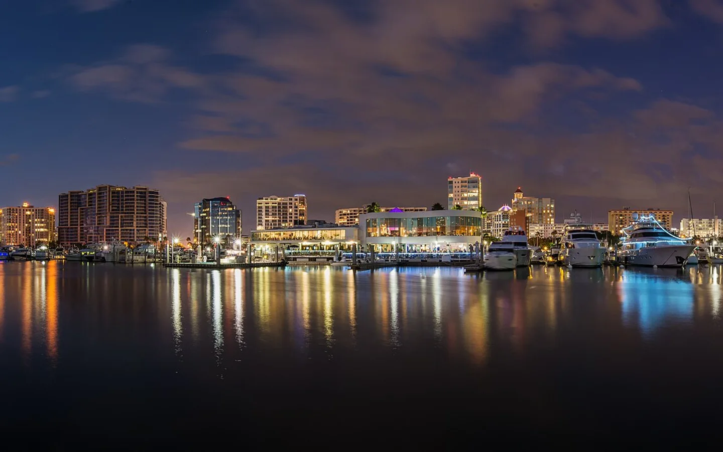 A walkable Florida neighborhood market with cafes and bicycles